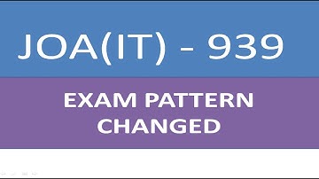 JOA (IT) 939 EXAM PATTERN || HPSSSB HAMIRPUR ||