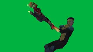 Invincible Fortnite Gun Green Screen