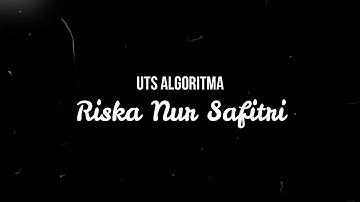 UTS Algoritma Struktur Data