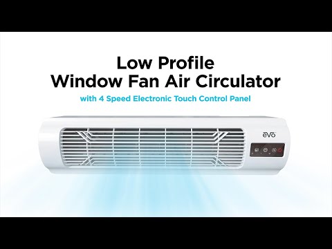 EVO Low Profile Window Fan Air Circulator Video