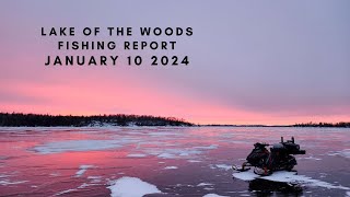 Lake of the Woods Ice Conditions and Fishing Report (Jan 10-2024) by After 5 Outdoors 4,657 views 4 months ago 3 minutes, 28 seconds