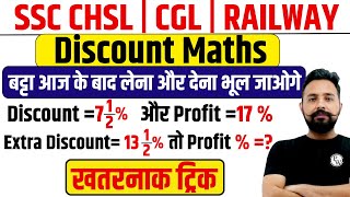 Discount Maths (छूट) | Rahul Deshwal Maths PW | SSC CHSL, CGL, RPF, Railway | PW TOPTAK