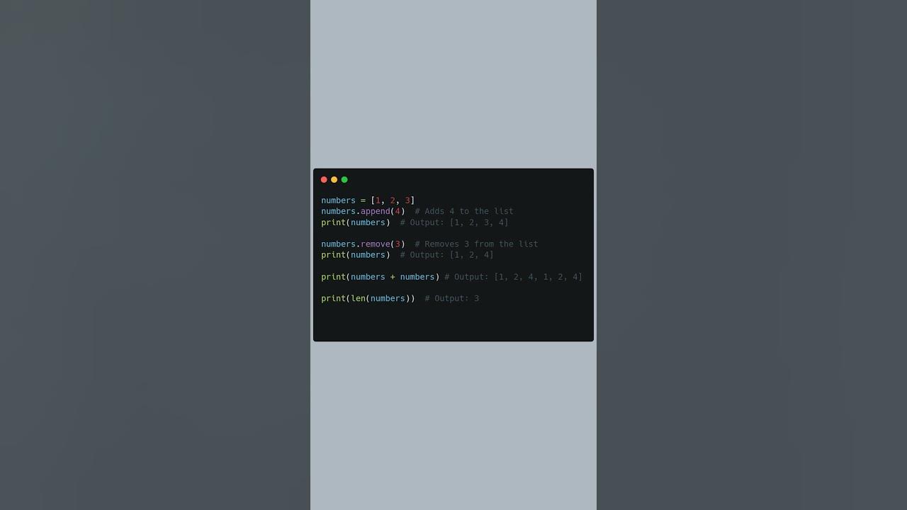 Python - Basic List Operations - YouTube
