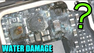 Diagnosing a water damage device