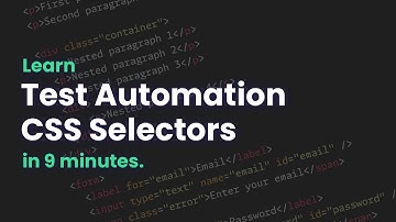 Learn CSS Selectors for Test Automation