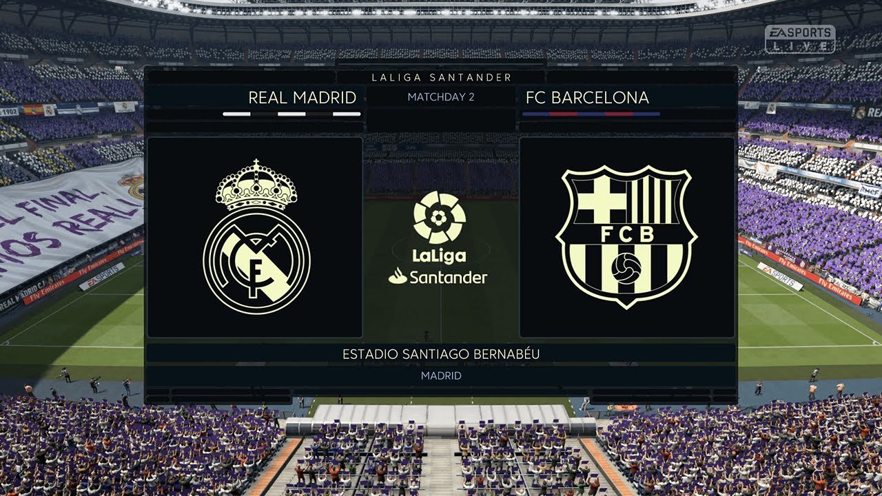 FIFA 19 FC Barcelona Vs Real Madrid CF El Clasico Full Match