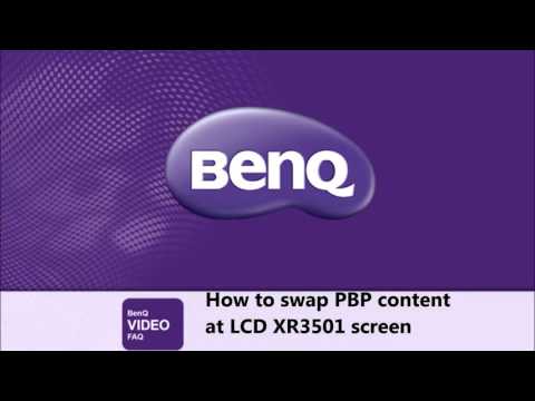 BenQ FAQ LCD monitor How to swap PBP content at LCD XR3501 screen