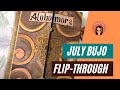 COMPLETE JULY BULLET JOURNAL SPREADS FLIP THROUGH – HARRY POTTER THEME