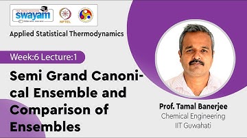 Lec 20: Semi Grand Canonical Ensemble and Comparison of Ensembles