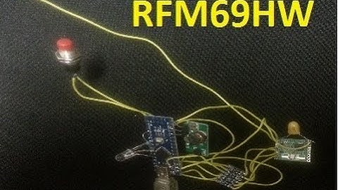 Arduino Nano with RFM69HW transciever 20dbm power out