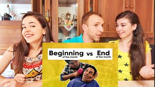 Beginning Of The Month vs End Of The Month | Jordindian Reaction Video