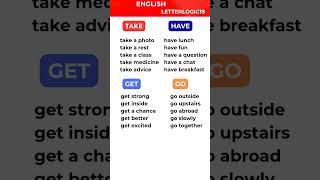 Master Take, Have, Get &amp; Go | Learn English Verbs Easily | Daily Spoken English Tips ✨