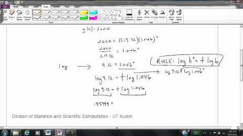 Hand Calculation: Using an Exponential Growth Function- HD