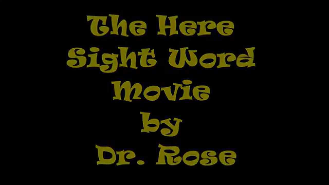 Here Sight Word movie - YouTube