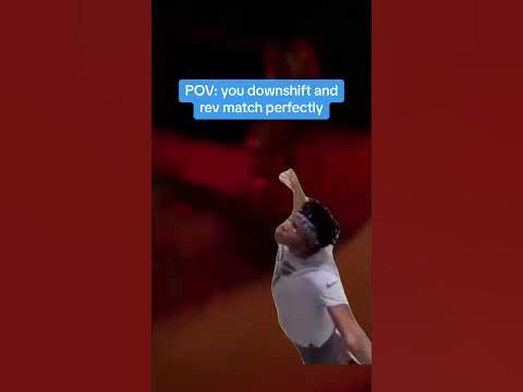 When you downshift and rev match perfectly - YouTube
