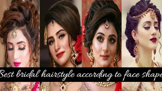 Best bridal hairstyle according to face shape/bridal hairstyles which suits on you/bridal hairstyles screenshot 2