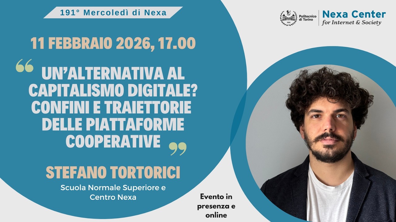 191° Mercoledì di Nexa - Un’alternativa al capitalismo digitale?