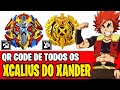 QR CODES DE TODOS OS XCALIUS DO XANDER | BEYBLADE BURST APP