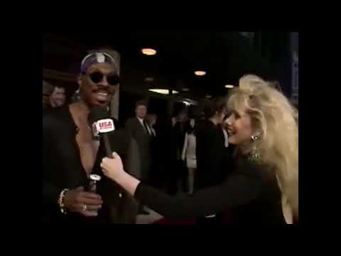 Rhonda Shear with Eddie Murphy