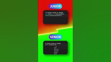 Junior vs. Senior in C# - Convert String to Integer - #shorts