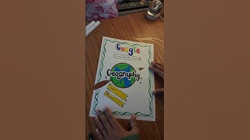 भूगोल परियोजना मुखपृष्ठ डिज़ाइन #कला#मुखपृष्ठ #डिज़ाइन #भूगोल