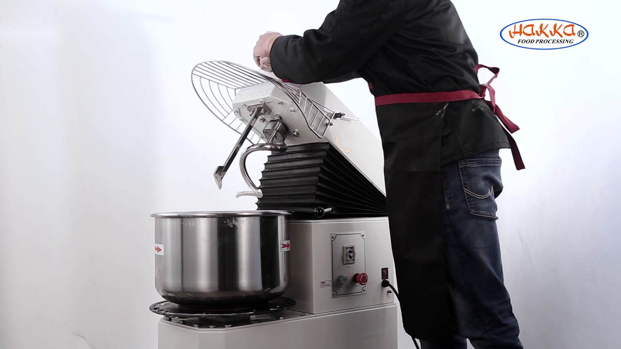 Hakka Commercial Dough Mixers 40 Quart Stainless Steel 2 Speed Rising Spiral Mixers (220V/60Hz,3 Phase)