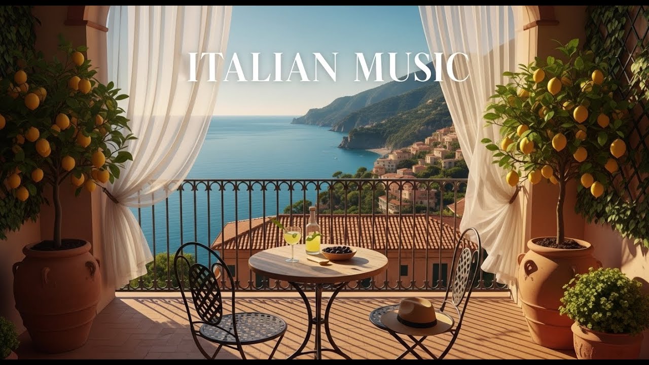 🌙 Italian Dreamy Nights | Relaxing Mediterranean Music & Scenic Views