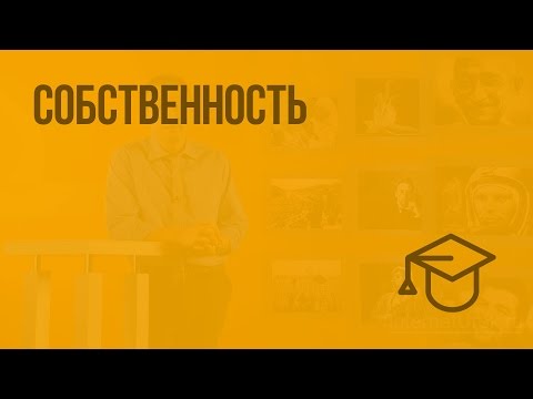 Видеоурок виды собственности