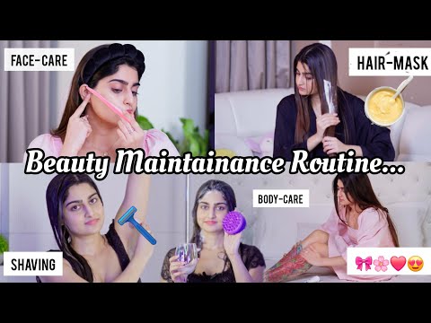 Beauty Maintainance Routine🚿😍 | Skin+hair+body Care🌸✅️ #selfcare #pamperroutine