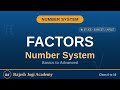 Number System: Factors — Class 6th to10th Maths | Rajesh Jogi Maths Academy