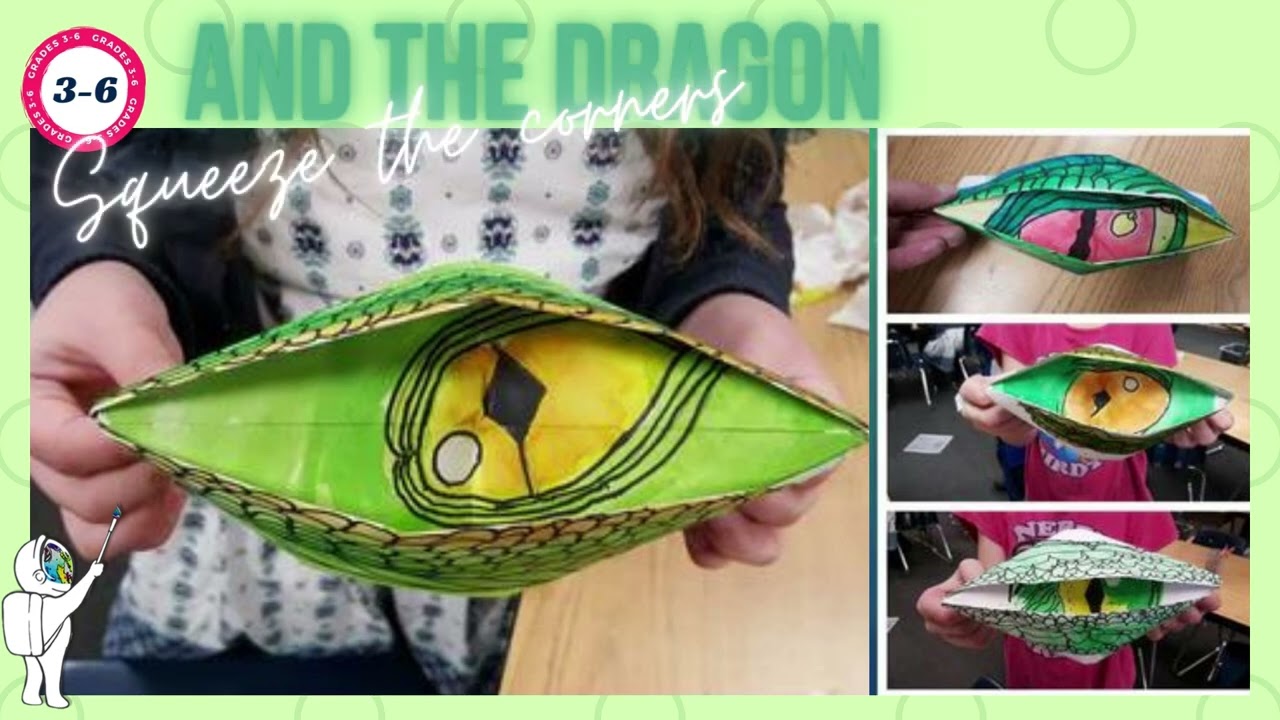 Elements of the Art Room: 5th grade Origami Dragon Eyes