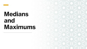 Medians and Maximums (165 level GRE - 700 Level GMAT)