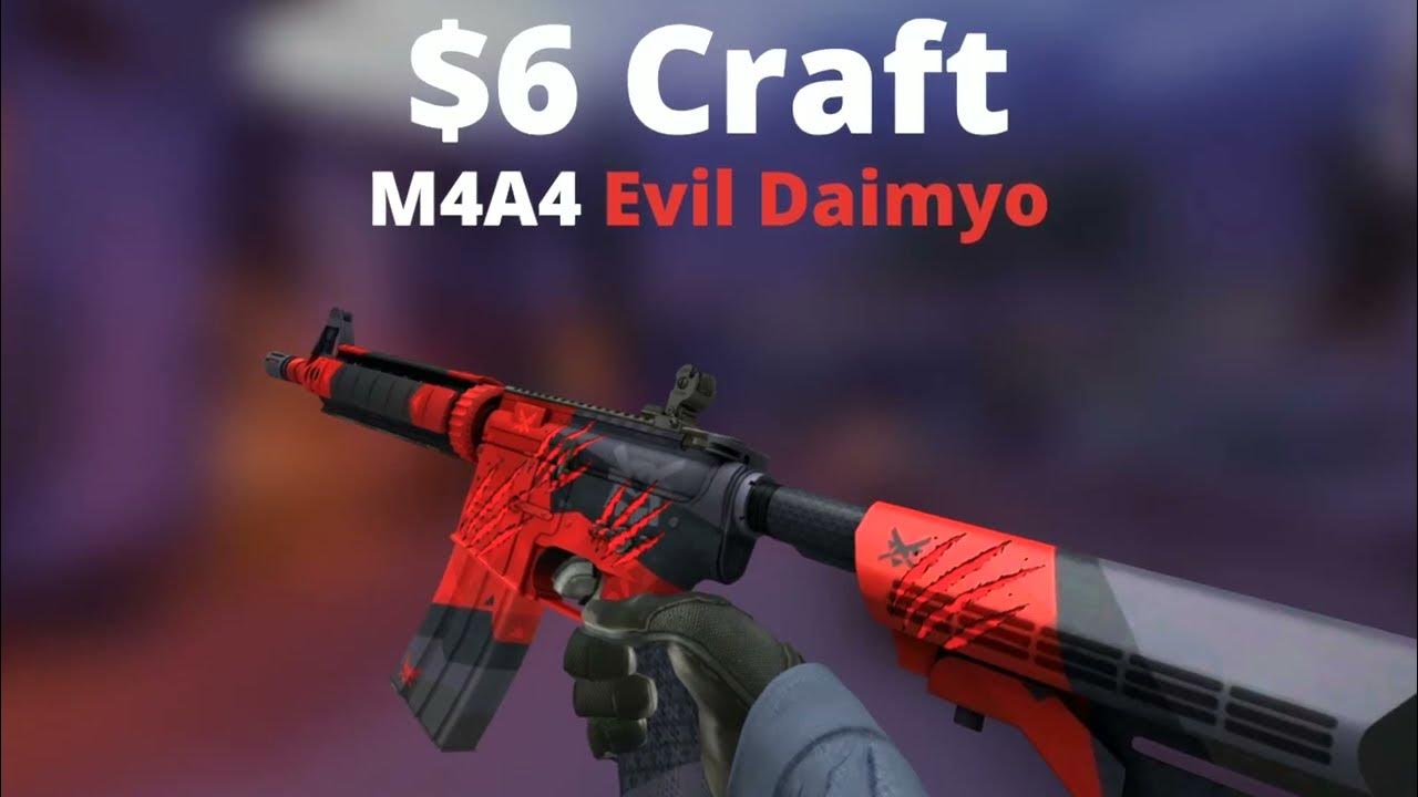 CLEAN 6 M4A4 Evil Daimyo Craft!! YouTube