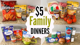 $5 DINNERS | SIX Quick \& Easy Cheap Meals | Julia Pacheco