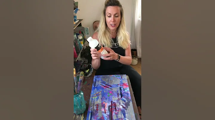 Varnishing my acrylic painting ‘Courage’ with Liquitex gloss varnish #liquitex #shorts #short