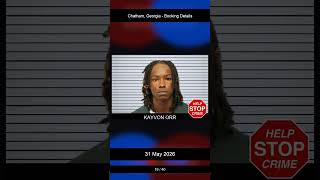 Chatham, Georgia Booking Records - 31 May 2026