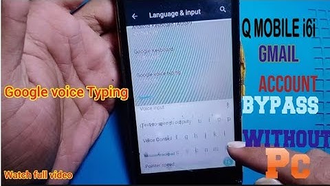Q mobile i6i frp lock remove/i6i gmail bypass without pc