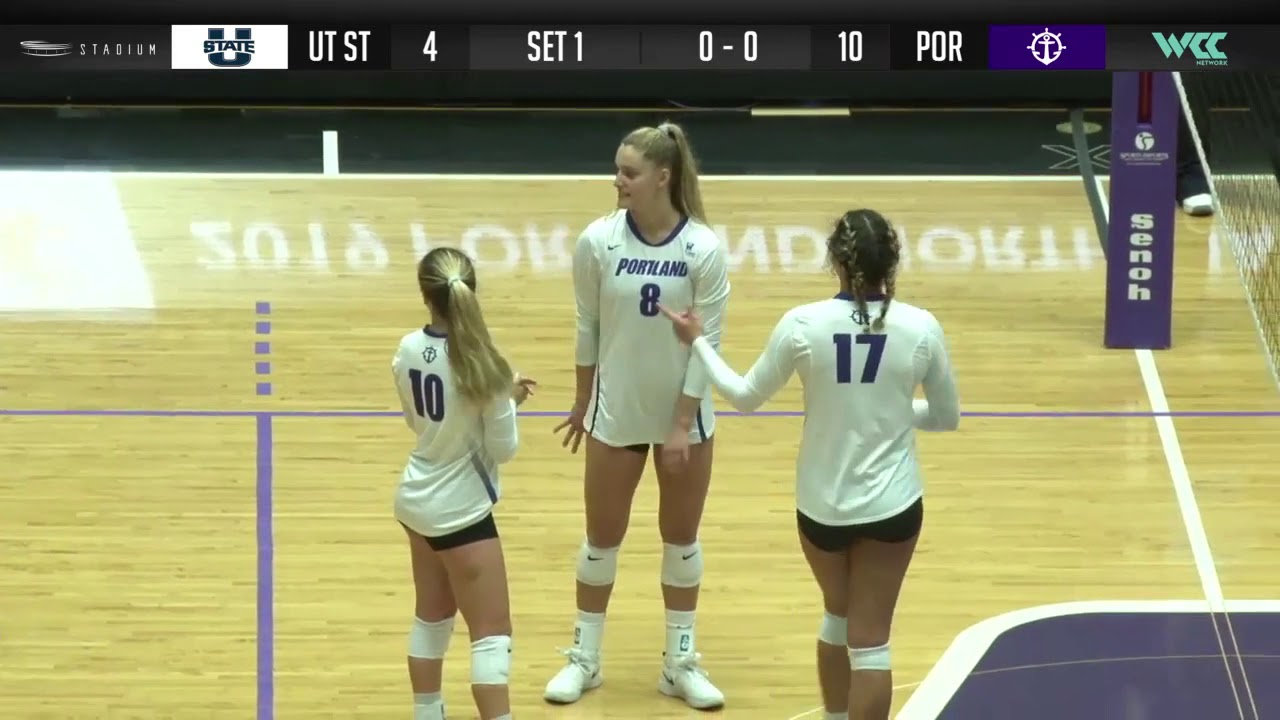 WCC Volleyball Utah State at Portland September 7, 2019 YouTube