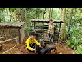 Build a Bamboo House with my sister for my goat -  off  grid living |  Ep.45
