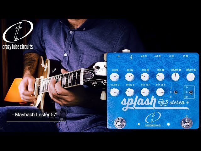 Crazy Tube Circuits SPLASH MK3 STEREO REVERB - Demo by