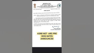Exam date ASRB 2025 📚#examdate #asrbnet #asrbnet2025 #ars #motivation #studytips #exam #success