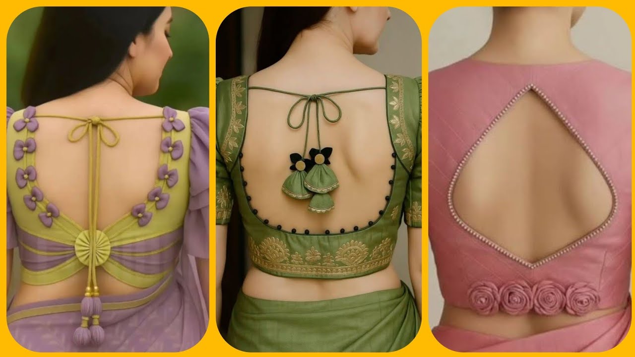 Back neck design || pechy kamez ky gally || sari back design || blouse back design || blouse design 
