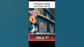 1 HP CLUTCH 🔥 1v2 in Conqueror Lobby | Last Zone INSANE Outplay 💀 #pubgmobile #ytshorts #1v2clutch