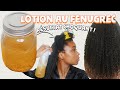 J'AI MIS UNE LOTION AU FENUGREC SUR MES CHEVEUX PENDANT 7 JOURS │UN CHOC CAPILLAIRE │POUSSE EXTREME