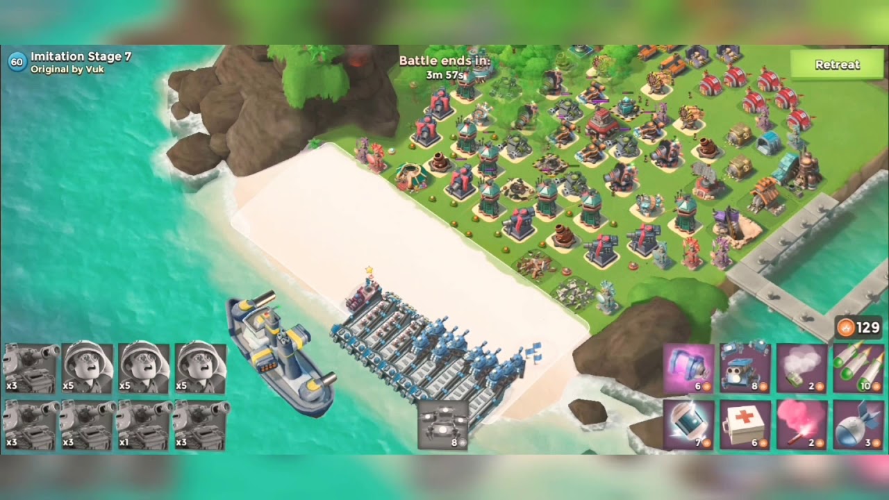 Valentine's day Imitation stage 7 🌸Tanks Gameplay🌸 BooM BeacH 🌸 SuperCell🌸
