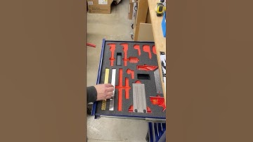 Installing the kaizen foam in my toolbox ￼