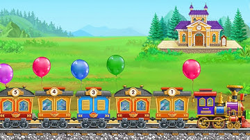 Build Train Stations, Clean Railway And Transport Passengers | Games For Kids