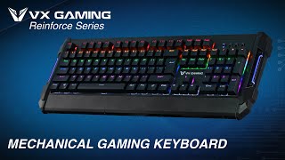 Mechanical Rainbow Lighting Keyboard | Reinforce Series | VX Gaming