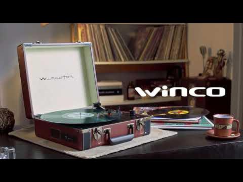 Tocadiscos Vinilo Bluetooth Vintage Portatil Winco Fon W407