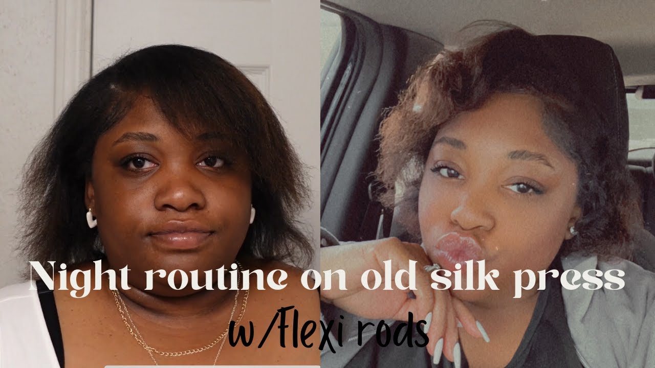 TRYING TO PRESERVE MY SILK PRESS W/ Flexi Rods YouTube